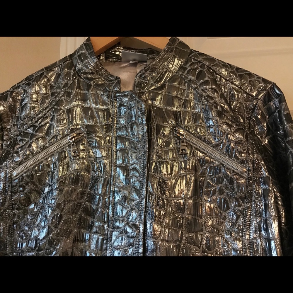 Silver jacket from Chico’s